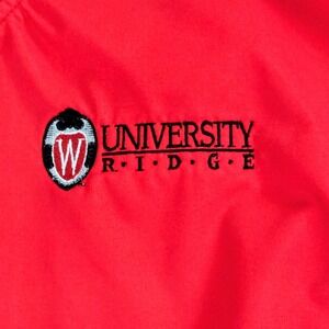 WI Badgers Golf Univ. Ridge Mens 2XL Pullover Red Long Sleeve Windbreaker